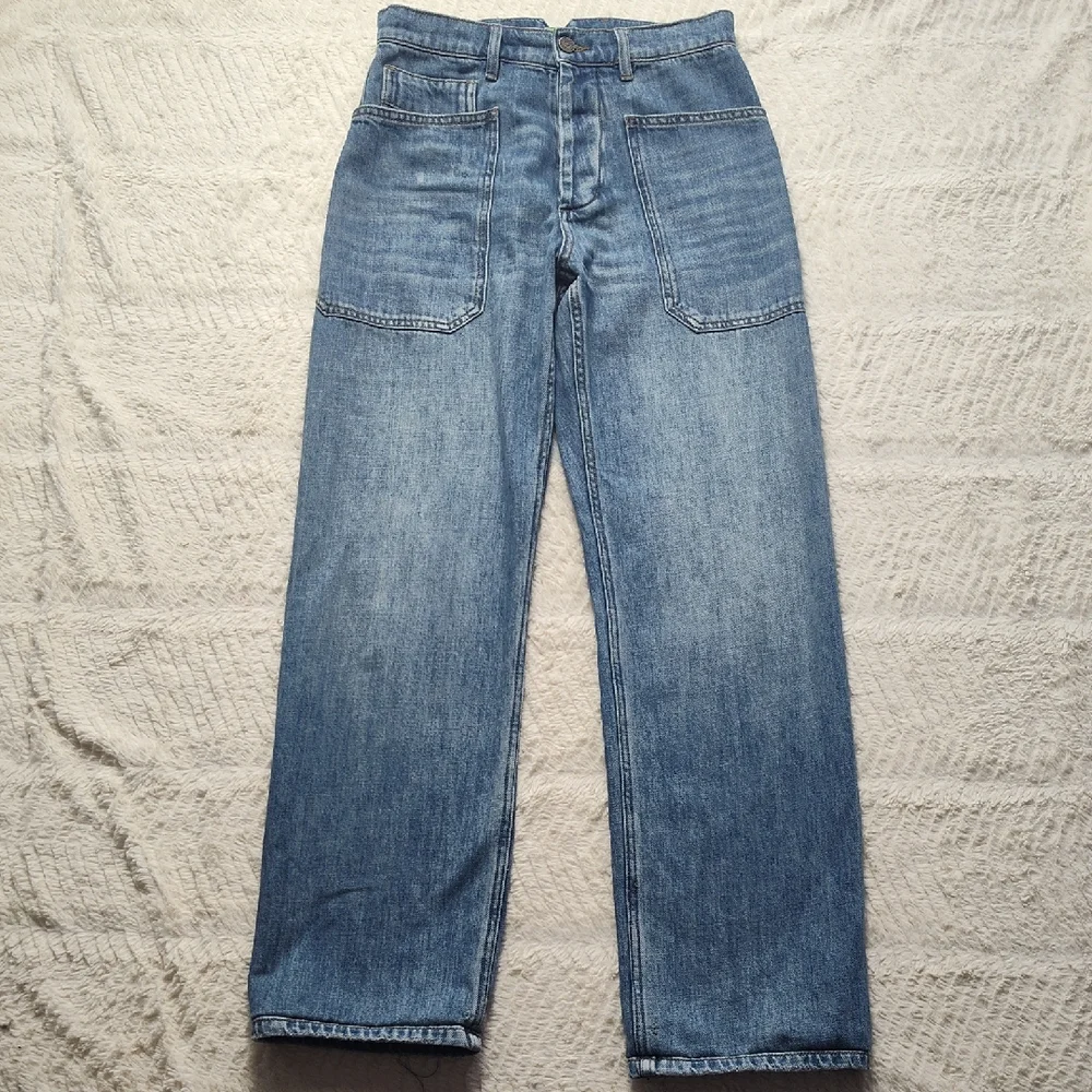 Sandrine Rose Women's Denim Blue Jeans Size 27 Button Fly - Picture 1 of 12